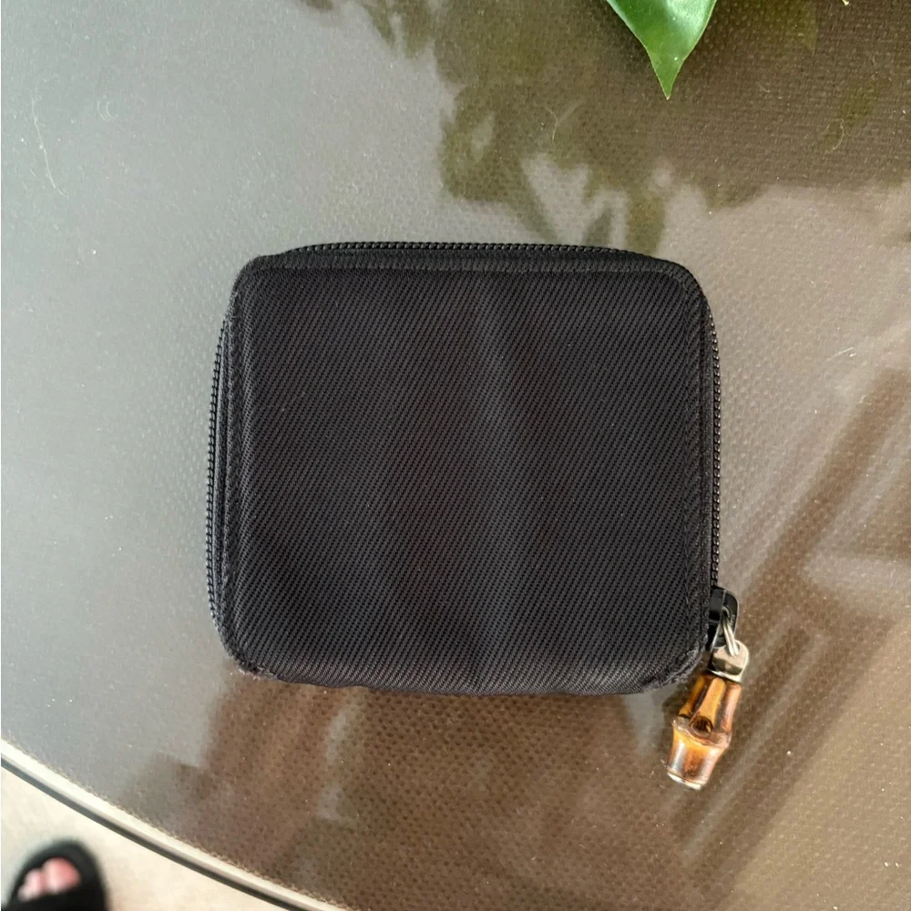 Gucci Bamboo Compact Black Zip Wallet + Key Holder Excellent Condition - Picture 5 of 11